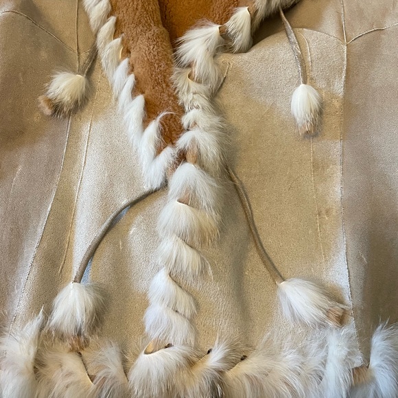 Caramel and beige with suede Jacket - Picture 7 of 10